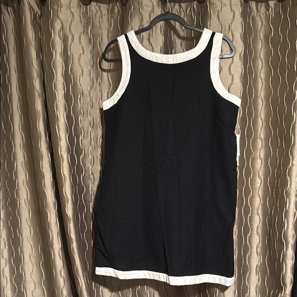 3/$30 Jessica Simpson NWT Black and White Linen Sleeveless Dress Large